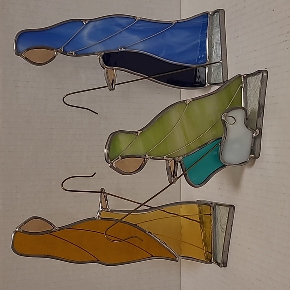 The Three Wisemen Stained Glass Figurines - Picture 1 of 16